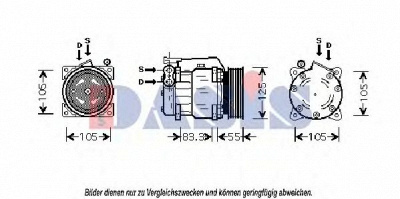 AKS DASIS 853600n -  Компрессор, кондиционер
